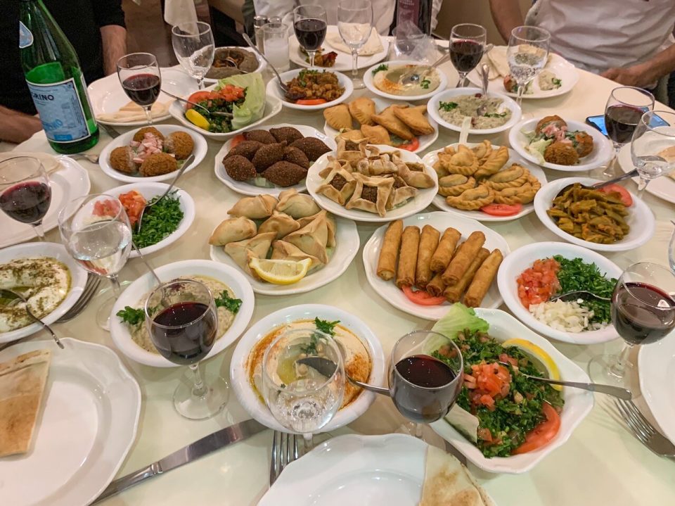 buffet libanais à volonté de chez Fakra